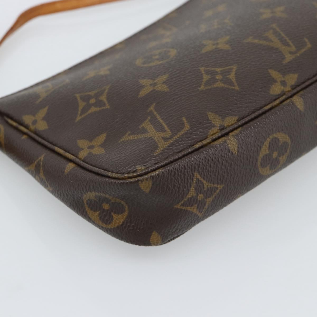 LOUIS VUITTON Monogram Pochette Accessoires Pouch M51980 LV Auth 190758