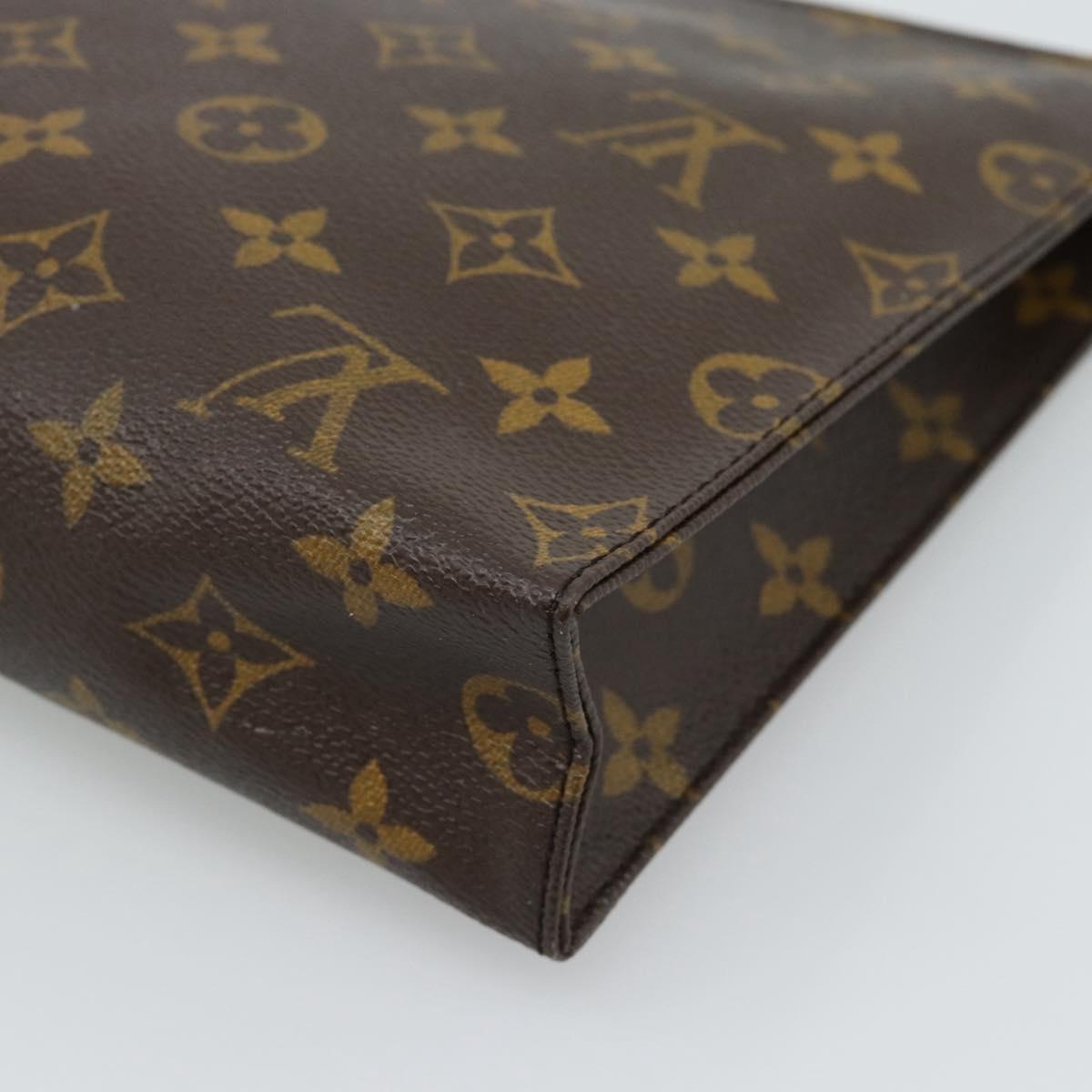 LOUIS VUITTON Monogram Poche Toilette 26 Pouch M47542 LV Auth 190759