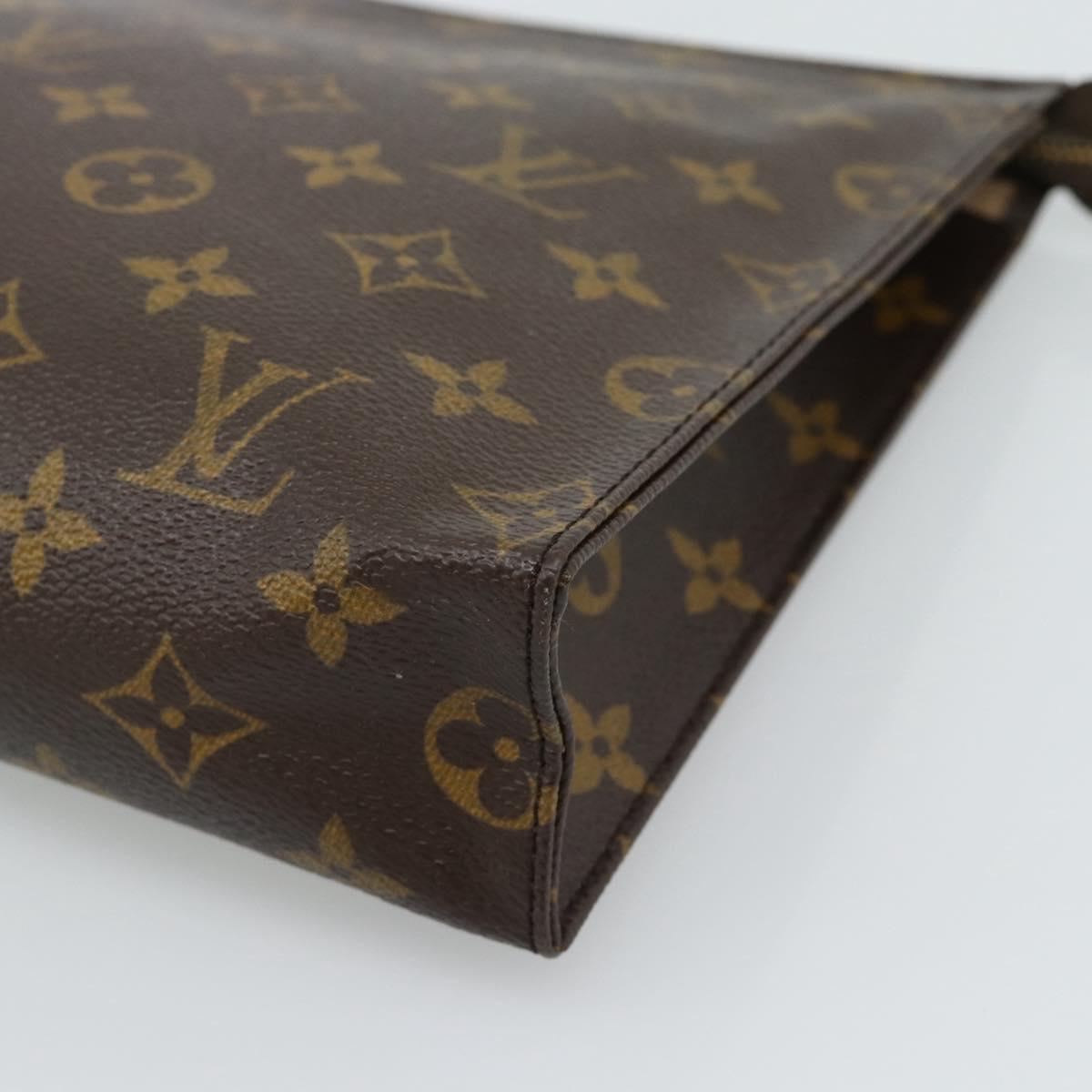 LOUIS VUITTON Monogram Poche Toilette 26 Pouch M47542 LV Auth 190759