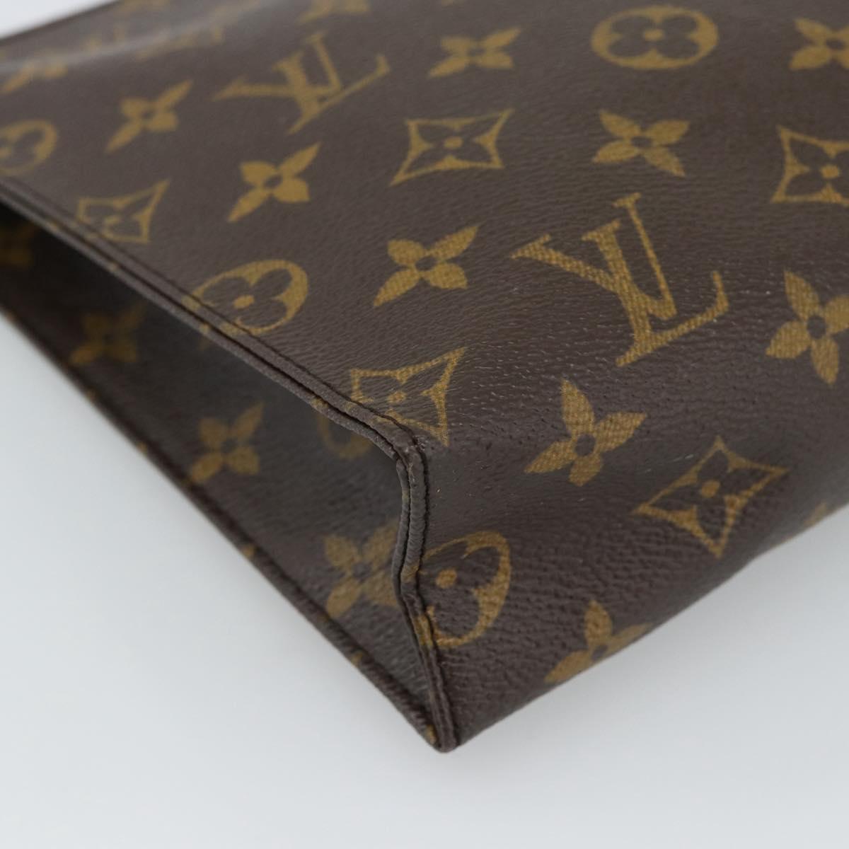 LOUIS VUITTON Monogram Poche Toilette 26 Pouch M47542 LV Auth 190759
