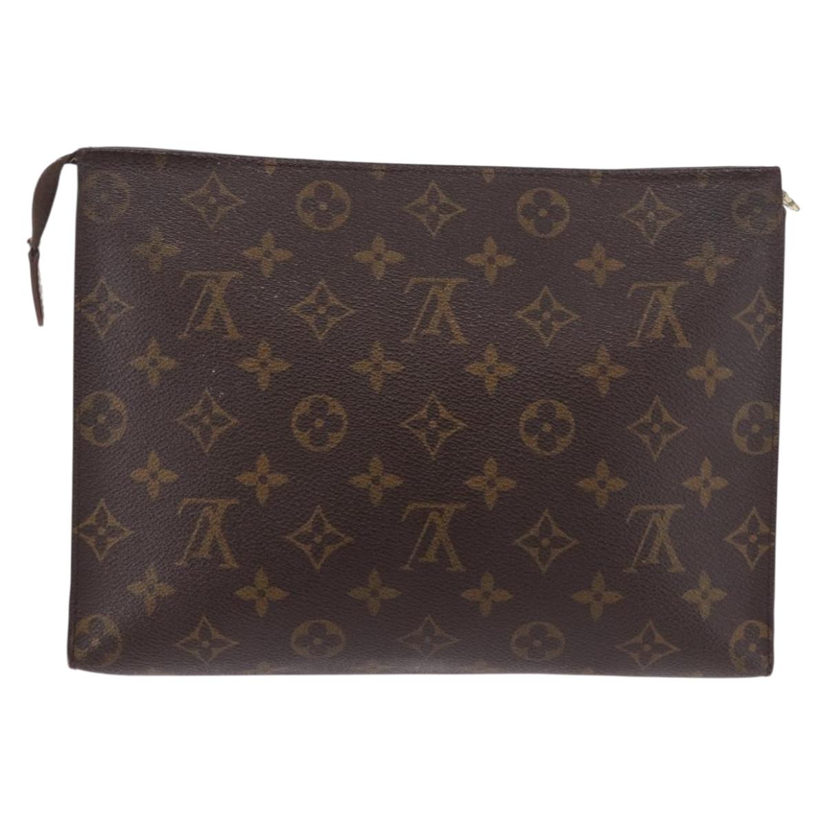 LOUIS VUITTON Monogram Poche Toilette 26 Pouch M47542 LV Auth 190761
