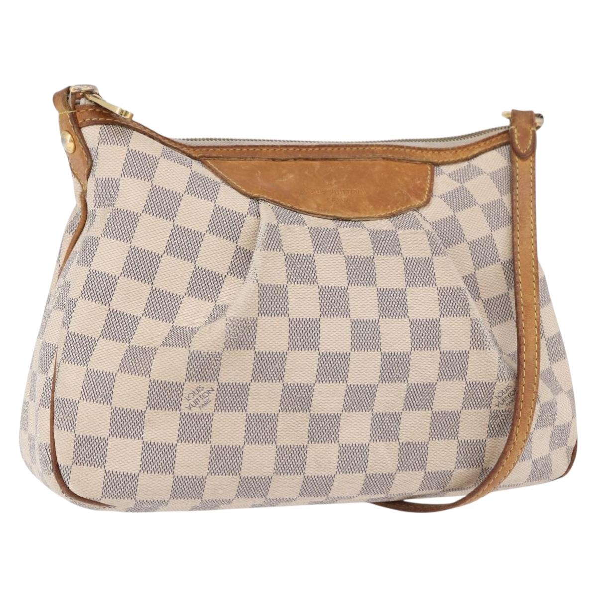 LOUIS VUITTON Damier Azur Siracusa PM Shoulder Bag N41113 LV Auth 190763