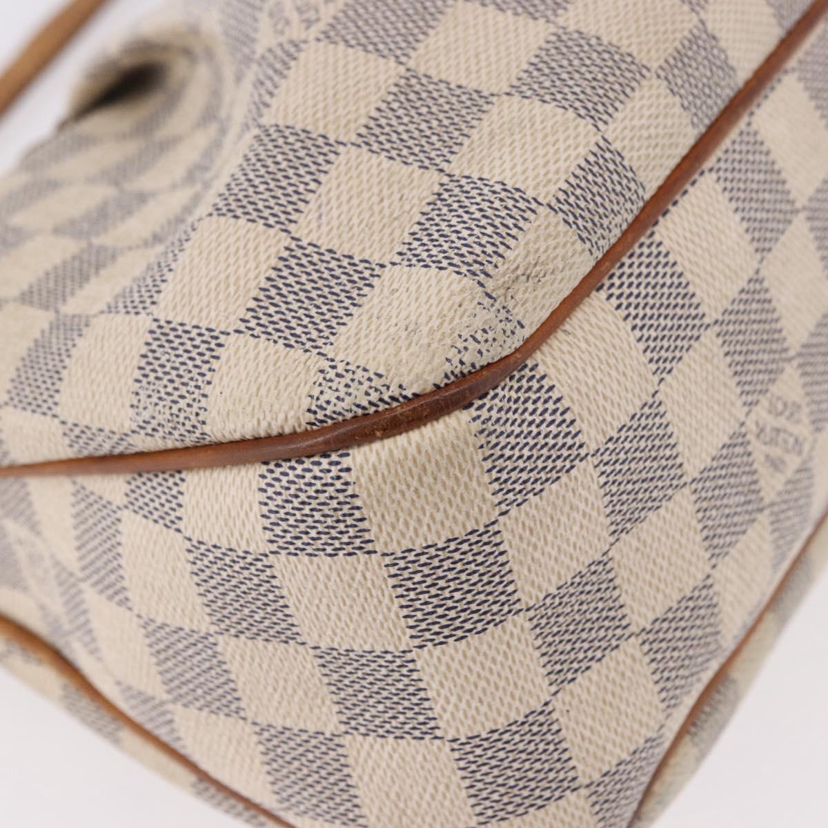 LOUIS VUITTON Damier Azur Siracusa PM Shoulder Bag N41113 LV Auth 190763
