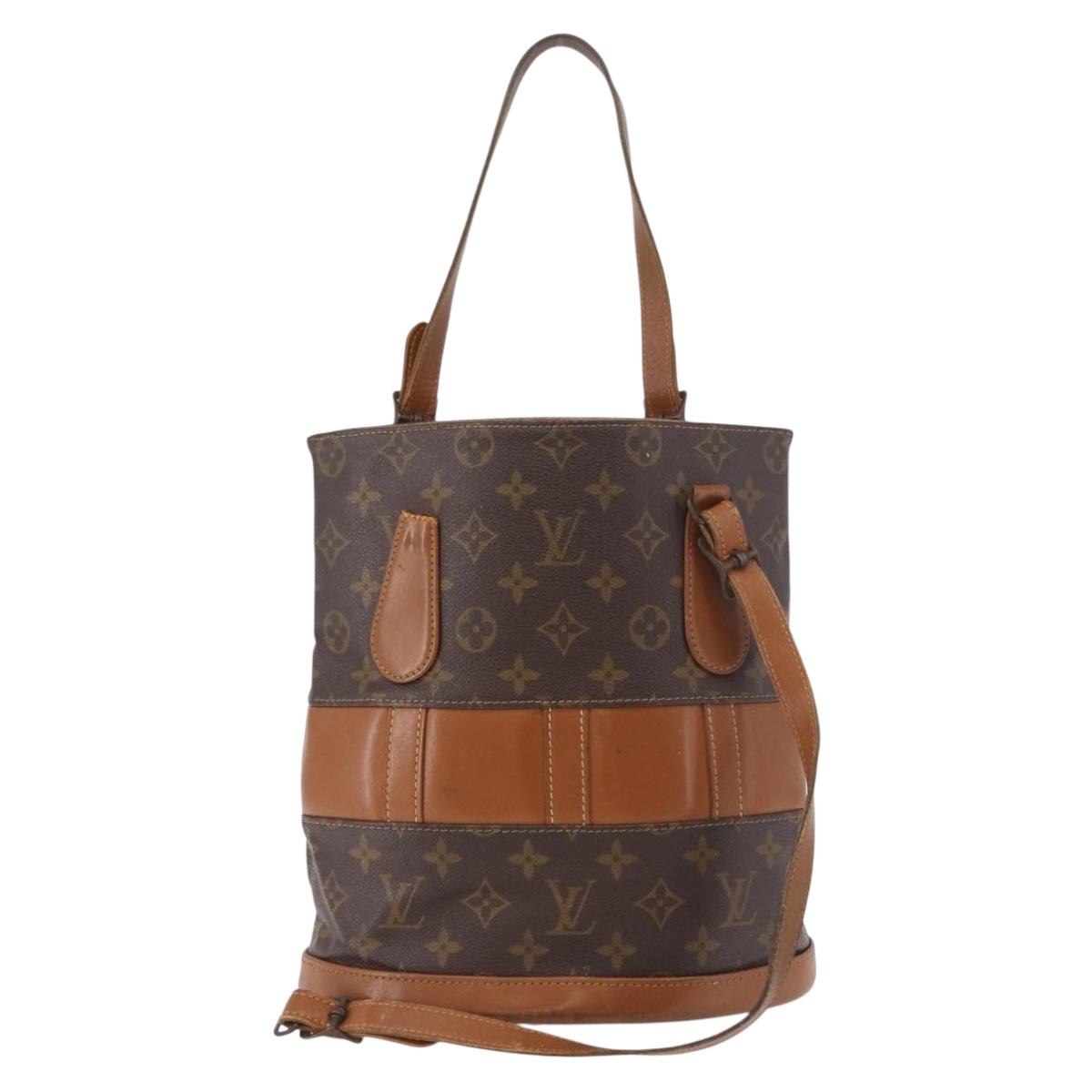 LOUIS VUITTON Monogram Bucket PM Shoulder Bag USA limited M42238 LV Auth 190765