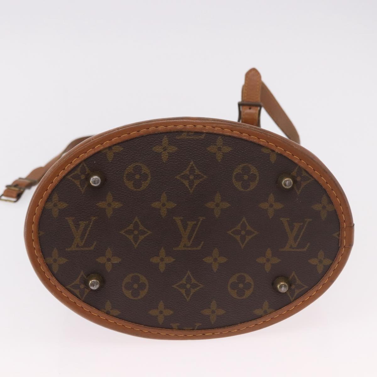 LOUIS VUITTON Monogram Bucket PM Shoulder Bag USA limited M42238 LV Auth 190765