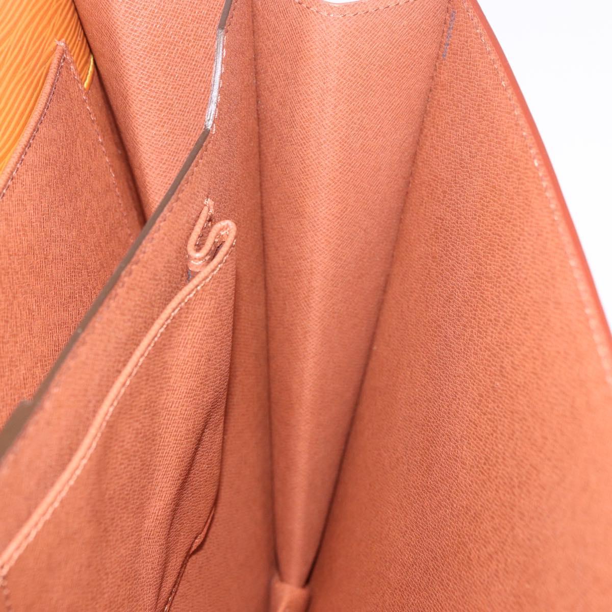 LOUIS VUITTON Epi Serviette Conseiller Briefcase Zipang Gold M54428 Auth 190766