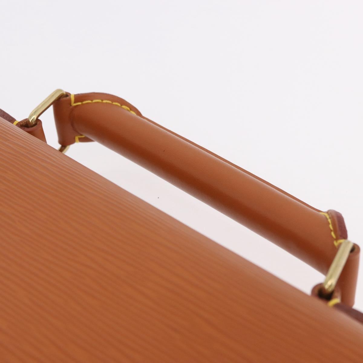 LOUIS VUITTON Epi Serviette Conseiller Briefcase Zipang Gold M54428 Auth 190766