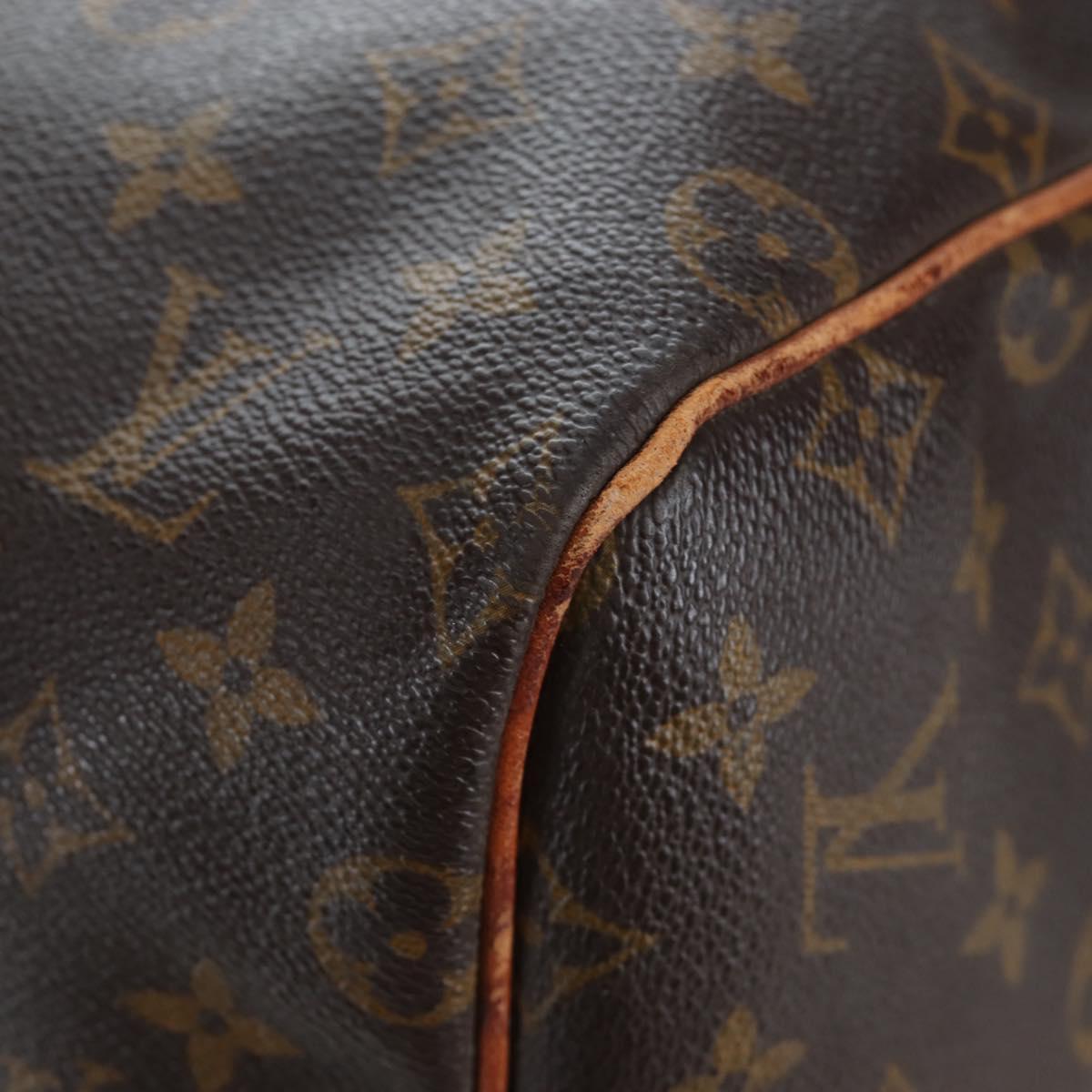 LOUIS VUITTON Monogram Keepall 55 Boston Bag M41424 LV Auth 190777