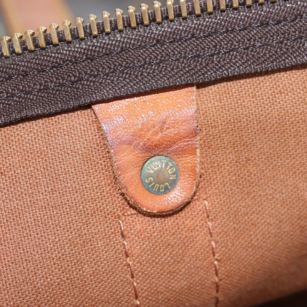 LOUIS VUITTON Monogram Keepall 55 Boston Bag M41424 LV Auth 190777