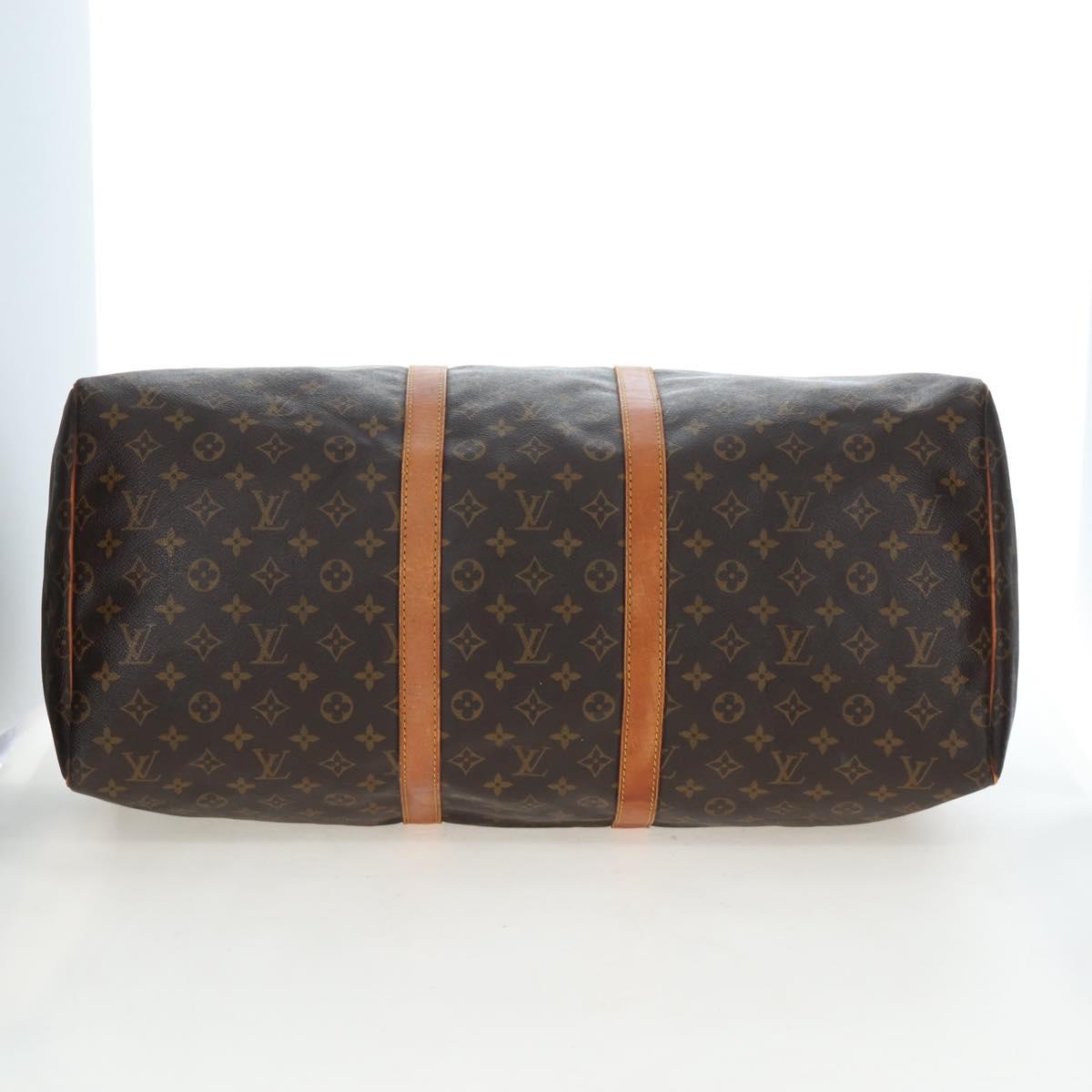 LOUIS VUITTON Monogram Keepall 55 Boston Bag M41424 LV Auth 190777