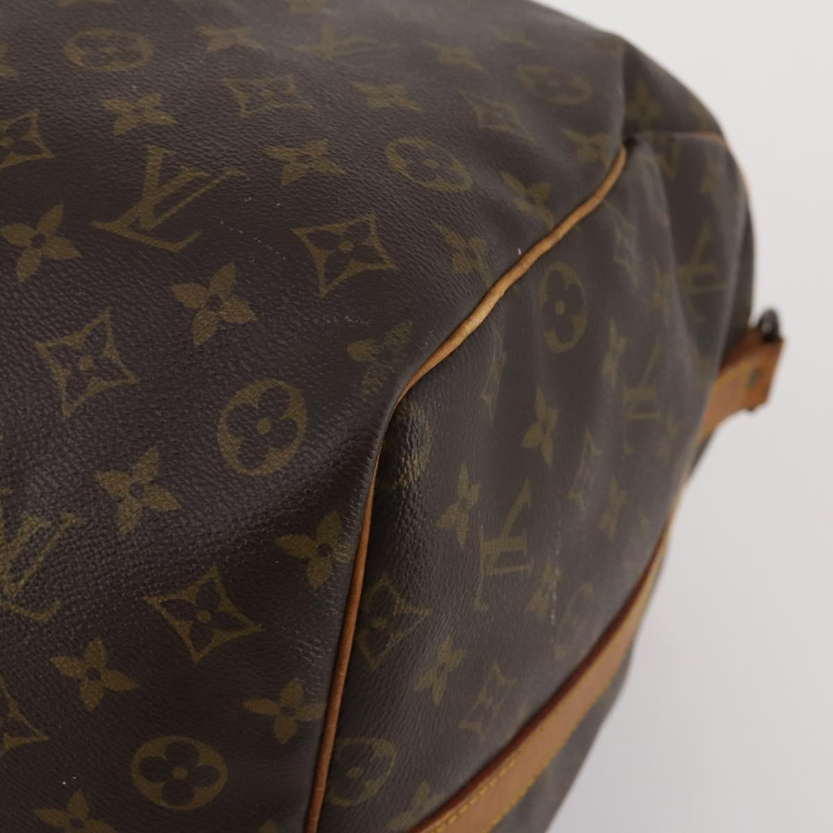 LOUIS VUITTON Monogram Keepall Bandouliere 60 Boston Bag M41412 LV Auth 190782
