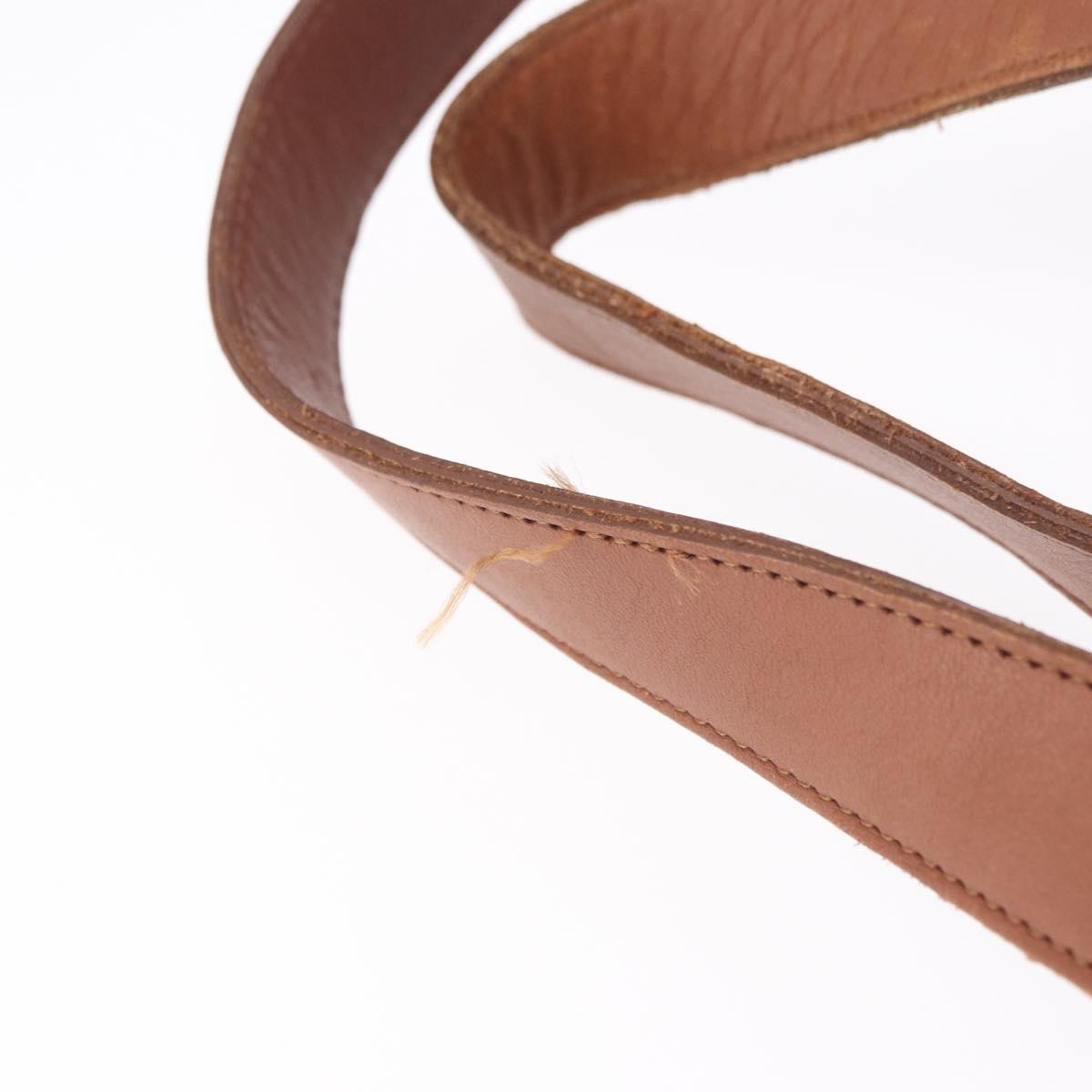 Coach Tote Bag Leather Brown Gold Auth 190783