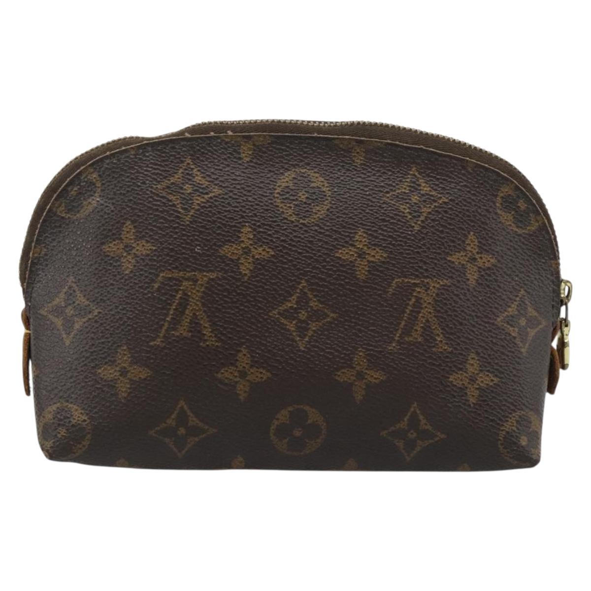 LOUIS VUITTON Monogram Pochette Cosmetic PM Cosmetic Pouch M47515 LV Auth 190793