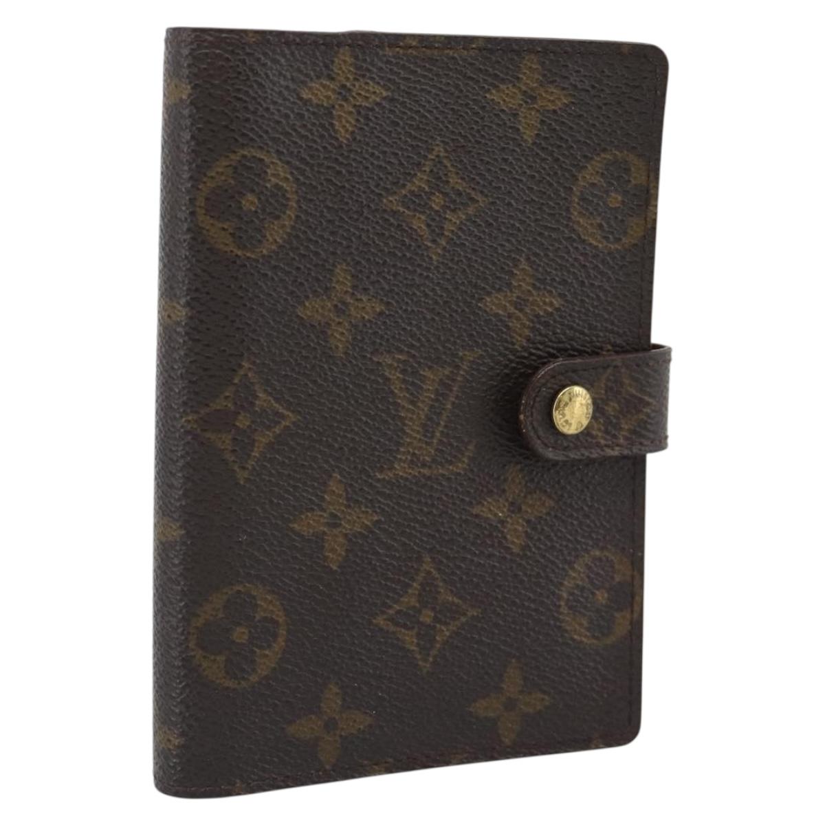 LOUIS VUITTON Monogram Agenda PM Day Planner Cover R20005 LV Auth 190796