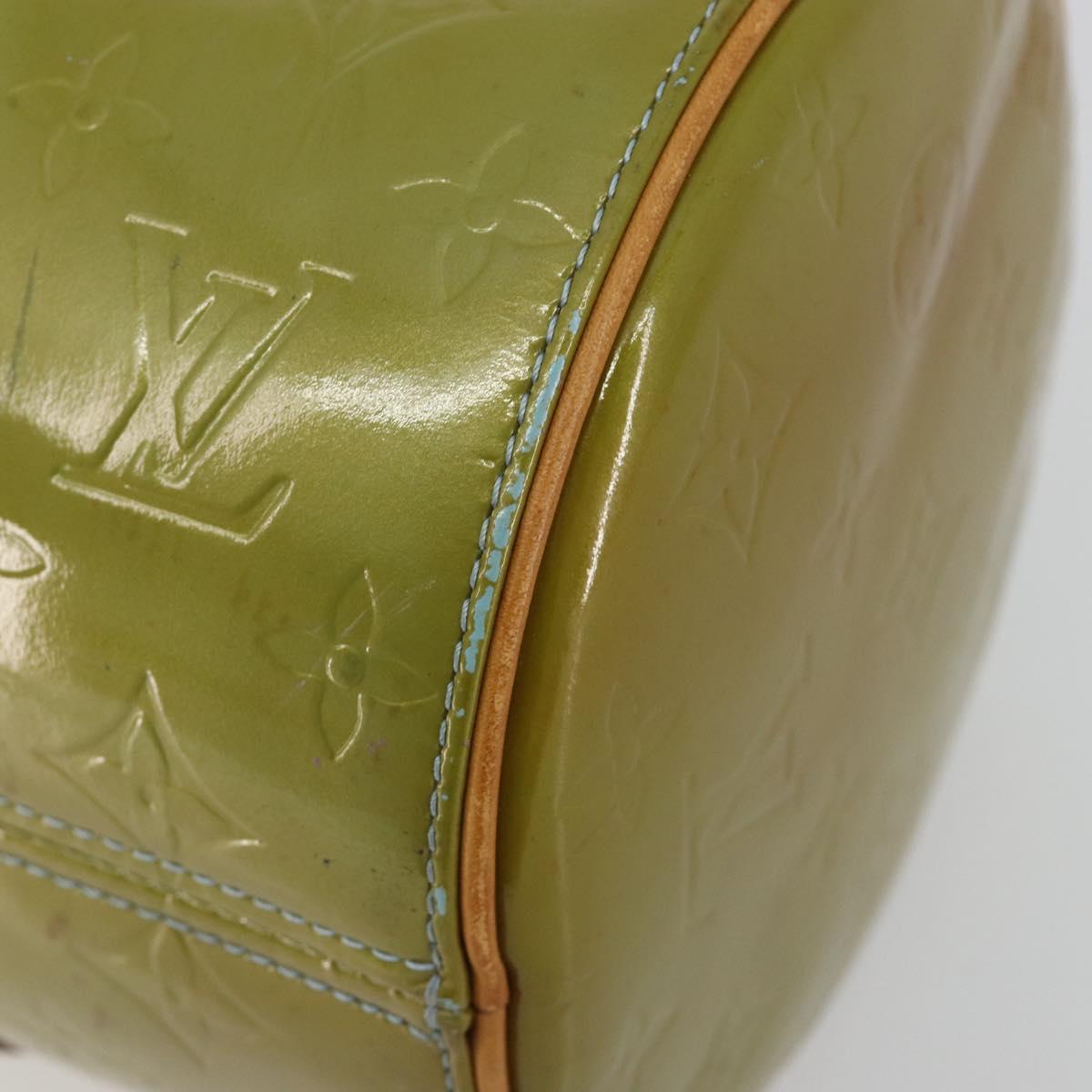 LOUIS VUITTON Monogram Vernis Bedford Hand Bag Baby Blue M91007 LV Auth 190801