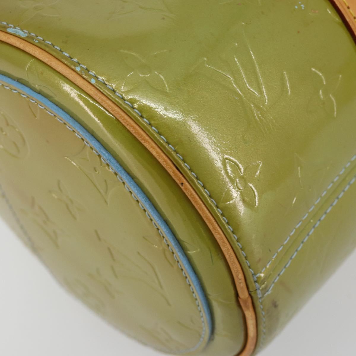 LOUIS VUITTON Monogram Vernis Bedford Hand Bag Baby Blue M91007 LV Auth 190801