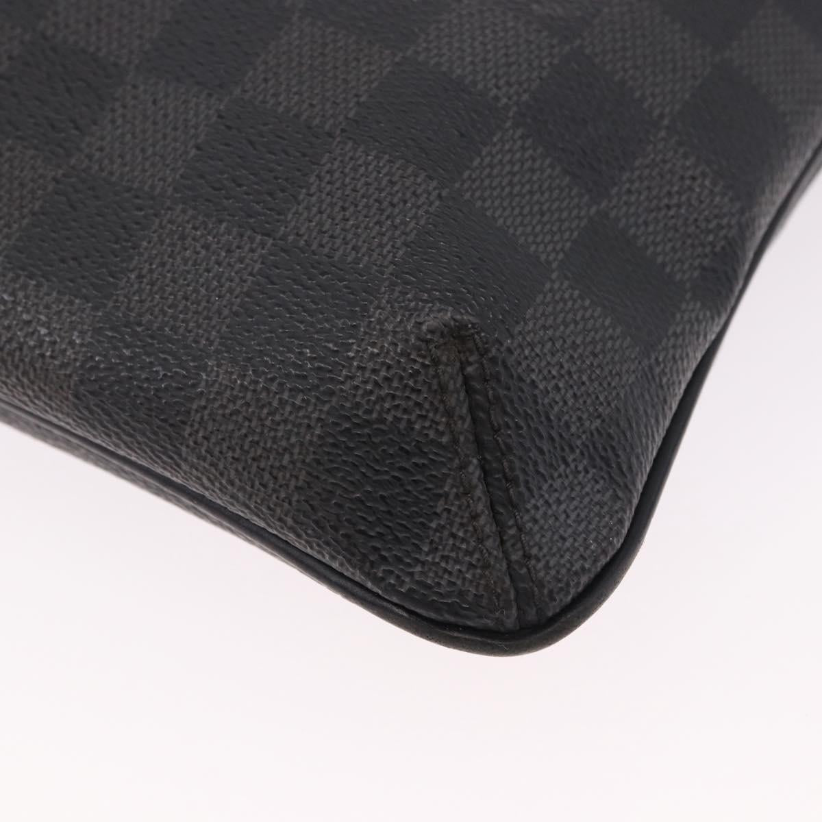 LOUIS VUITTON Damier Graphite Tomas Shoulder Bag N58028 LV Auth 190807