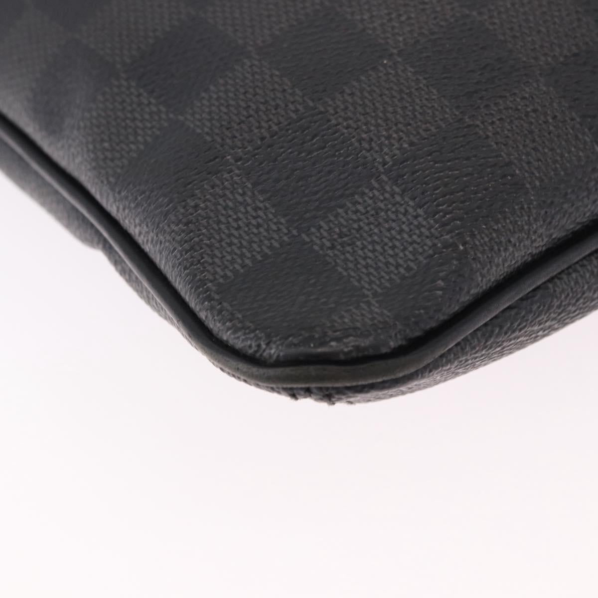 LOUIS VUITTON Damier Graphite Tomas Shoulder Bag N58028 LV Auth 190807
