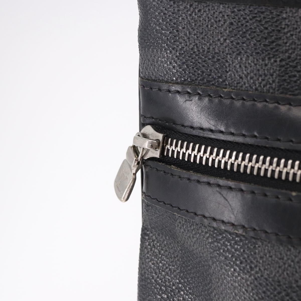 LOUIS VUITTON Damier Graphite Tomas Shoulder Bag N58028 LV Auth 190807