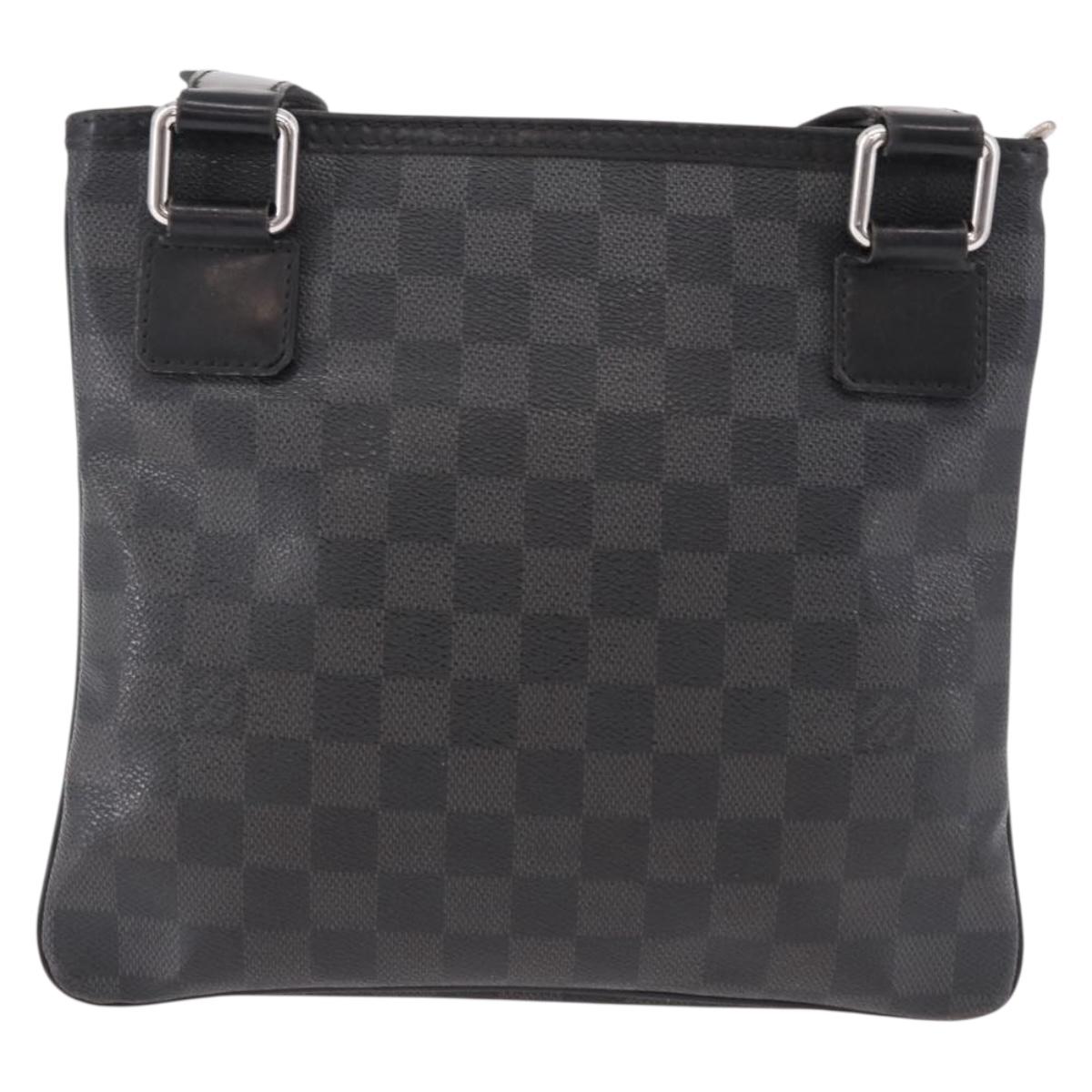 LOUIS VUITTON Damier Graphite Tomas Shoulder Bag N58028 LV Auth 190807