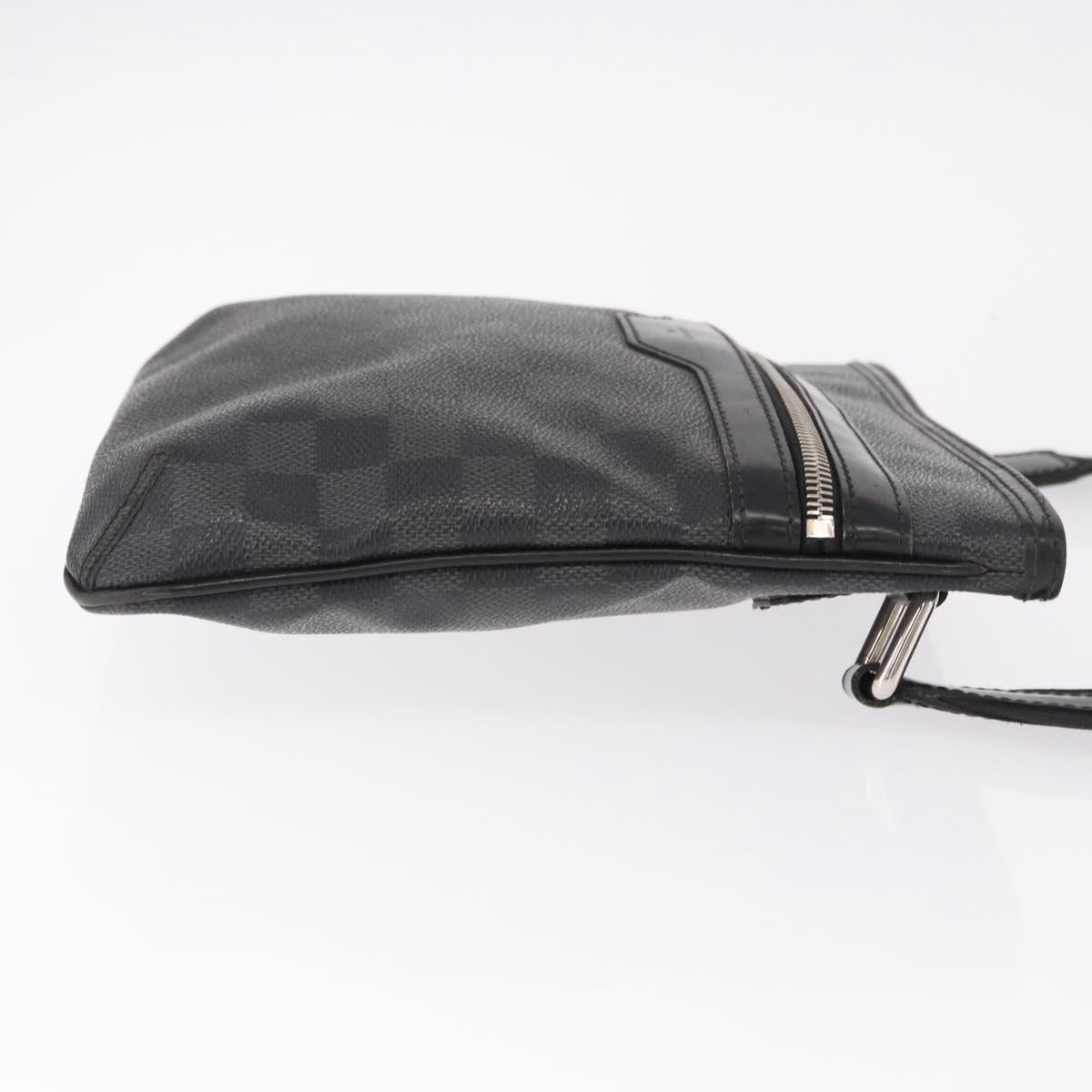 LOUIS VUITTON Damier Graphite Tomas Shoulder Bag N58028 LV Auth 190807