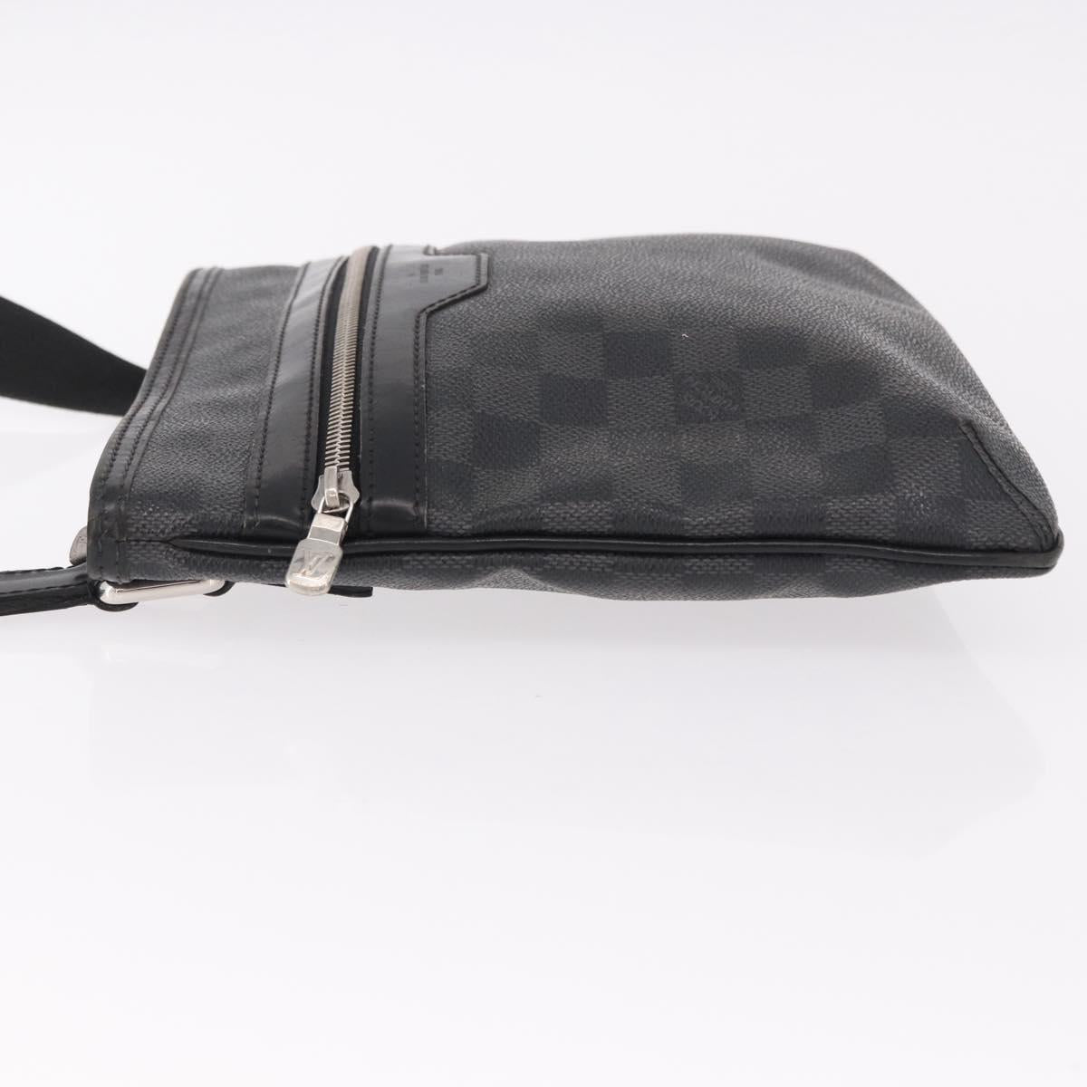 LOUIS VUITTON Damier Graphite Tomas Shoulder Bag N58028 LV Auth 190807