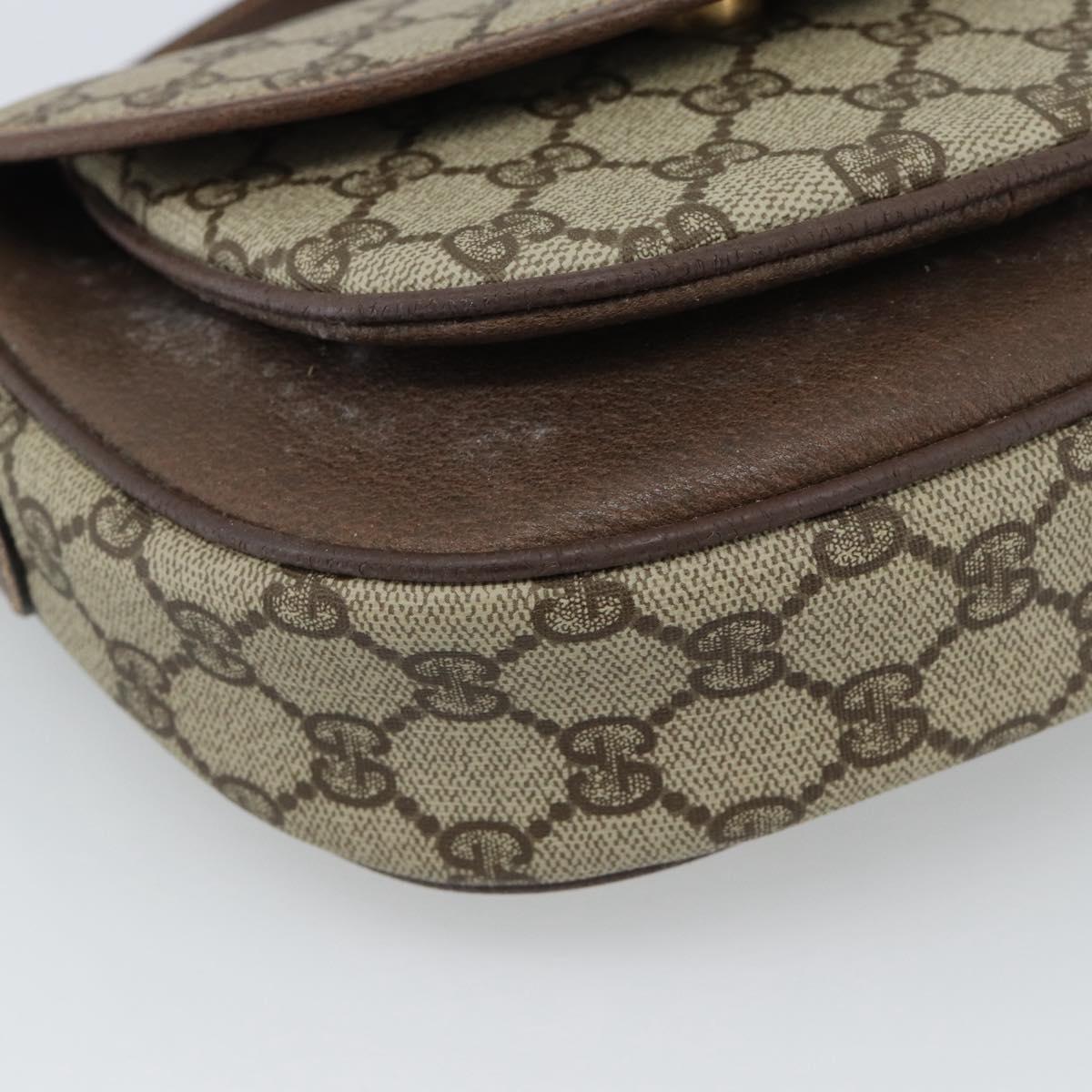 GUCCI GG Supreme Shoulder Bag PVC Beige Gold 001 58 6861 Auth 190808