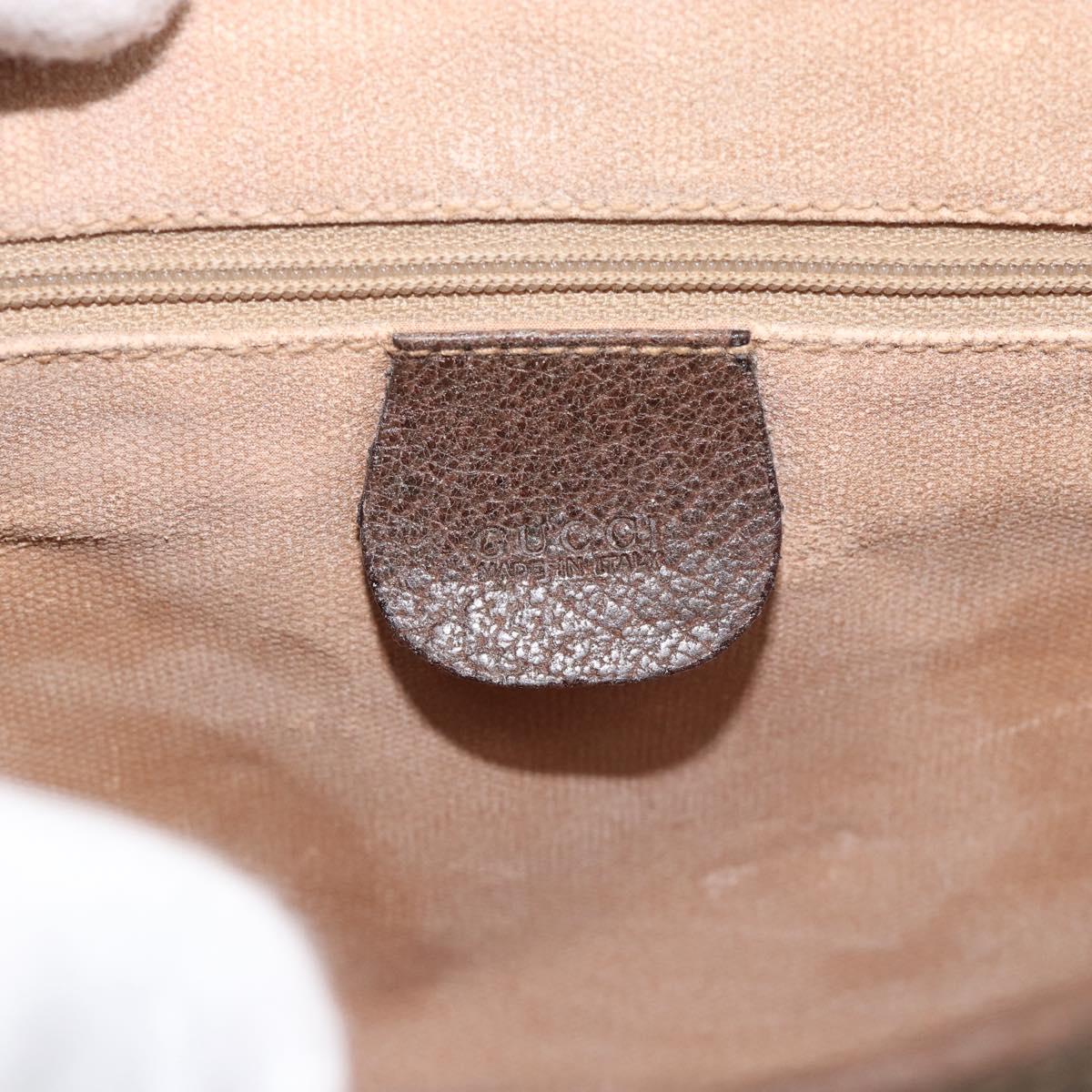 GUCCI GG Supreme Shoulder Bag PVC Beige Gold 001 58 6861 Auth 190808