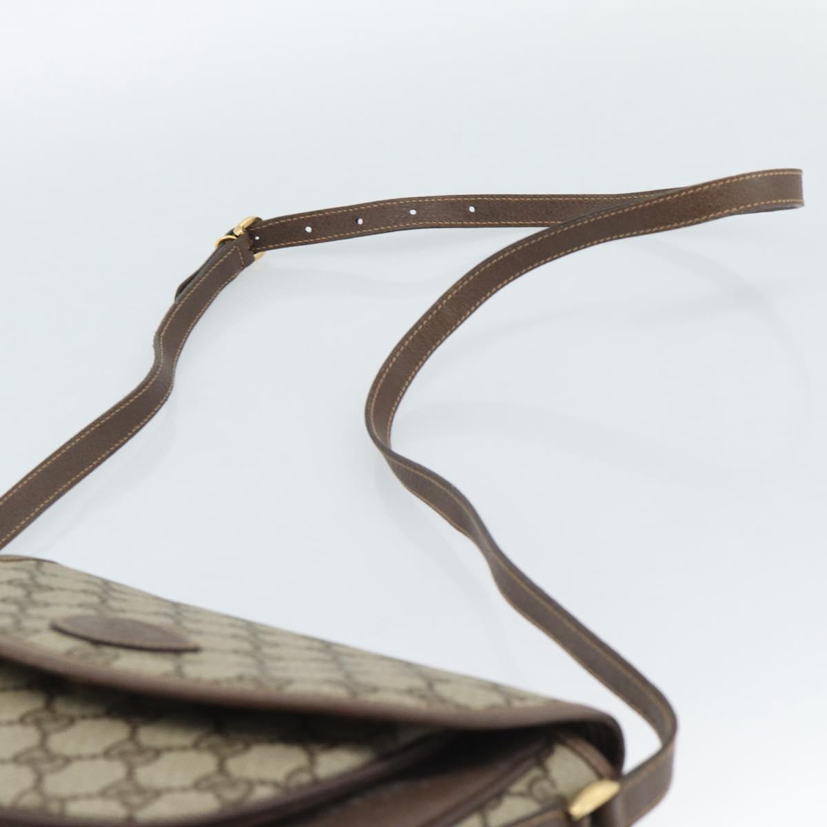 GUCCI GG Supreme Shoulder Bag PVC Beige Gold 001 58 6861 Auth 190808