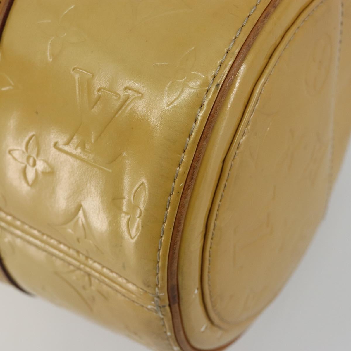 LOUIS VUITTON Monogram Vernis Bedford Hand Bag Beige M91006 LV Auth 190831