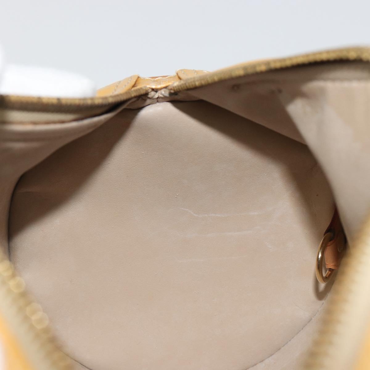 LOUIS VUITTON Monogram Vernis Bedford Hand Bag Beige M91006 LV Auth 190831