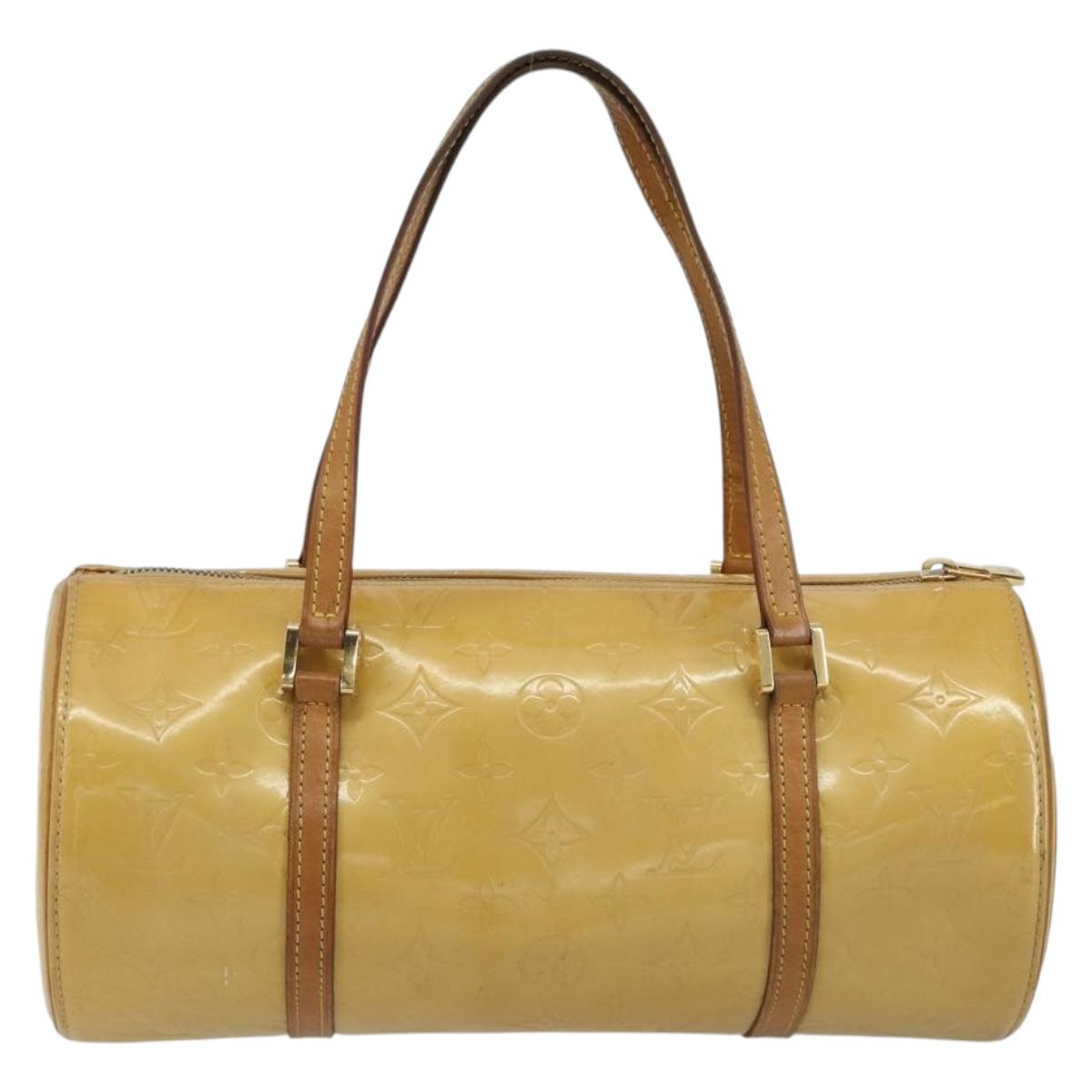 LOUIS VUITTON Monogram Vernis Bedford Hand Bag Beige M91006 LV Auth 190831