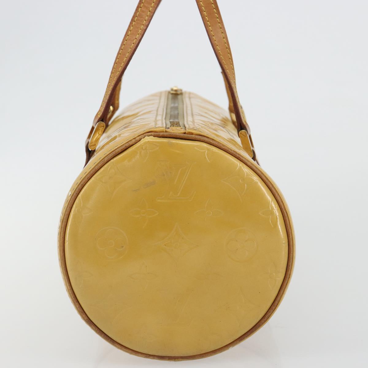 LOUIS VUITTON Monogram Vernis Bedford Hand Bag Beige M91006 LV Auth 190831