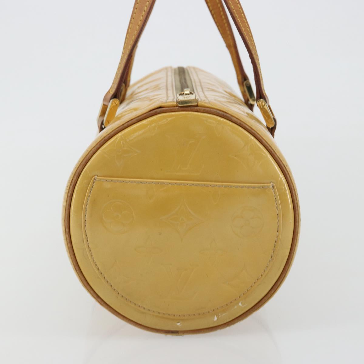 LOUIS VUITTON Monogram Vernis Bedford Hand Bag Beige M91006 LV Auth 190831