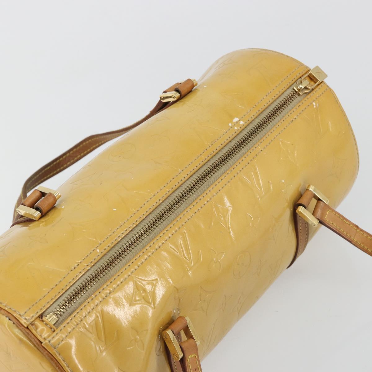 LOUIS VUITTON Monogram Vernis Bedford Hand Bag Beige M91006 LV Auth 190831