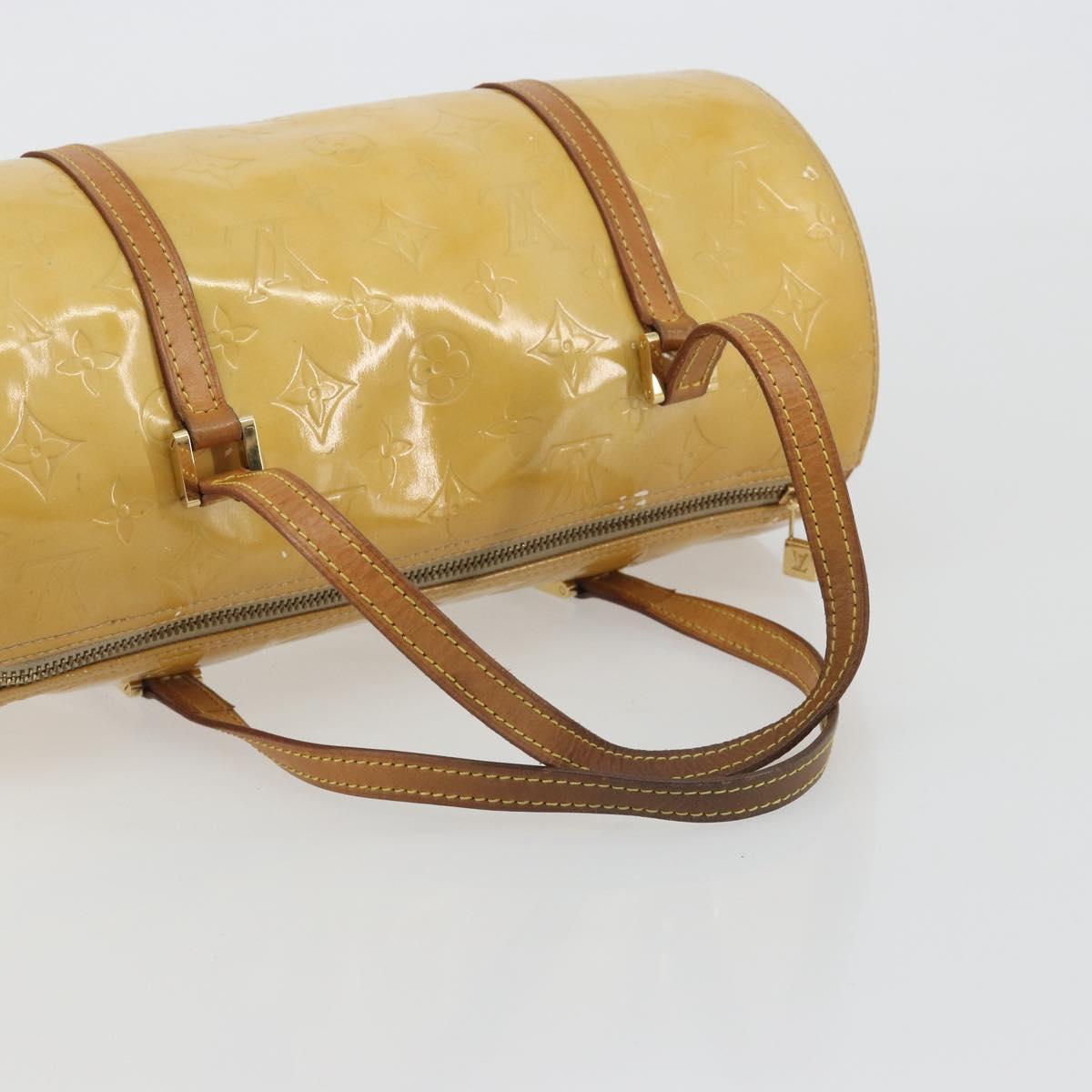 LOUIS VUITTON Monogram Vernis Bedford Hand Bag Beige M91006 LV Auth 190831