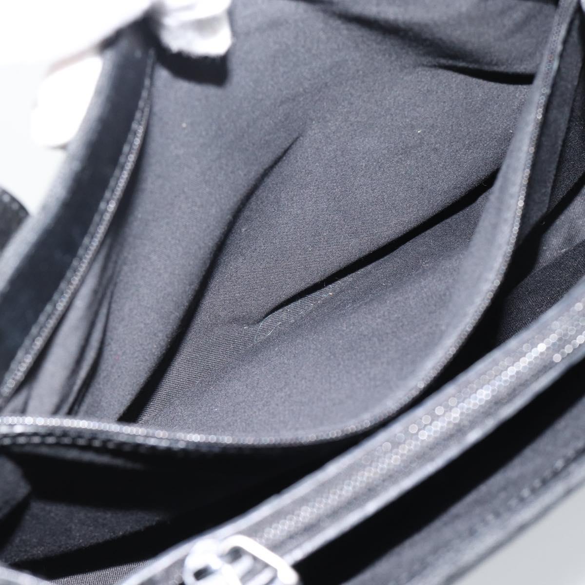 GUCCI GG Canvas Bamboo Hand Bag Black 112526 Auth 190836A