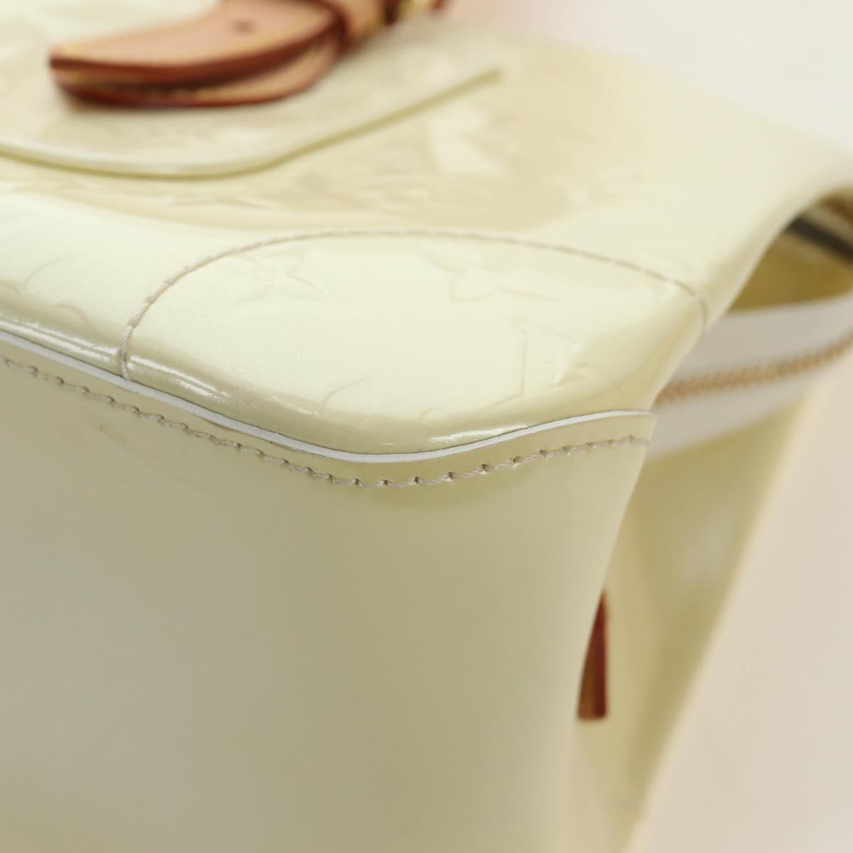 LOUIS VUITTON Monogram Vernis Rosewood Avenue Bag Perle M93508 Auth 190840SAV