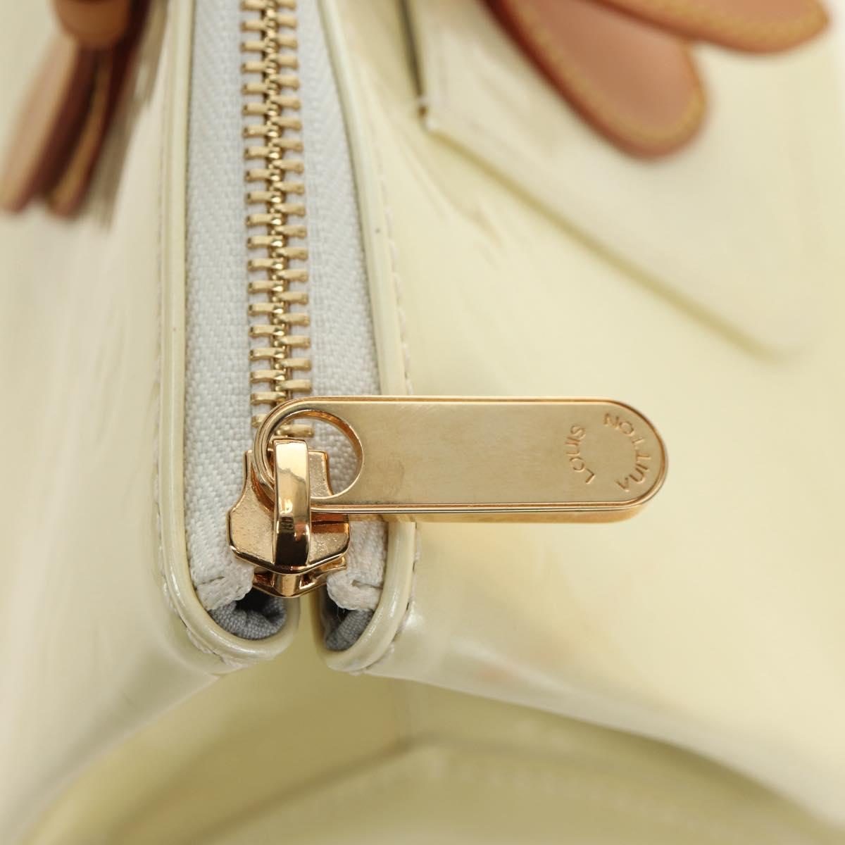 LOUIS VUITTON Monogram Vernis Rosewood Avenue Bag Perle M93508 Auth 190840SAV