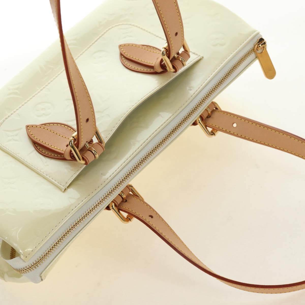 LOUIS VUITTON Monogram Vernis Rosewood Avenue Bag Perle M93508 Auth 190840SAV