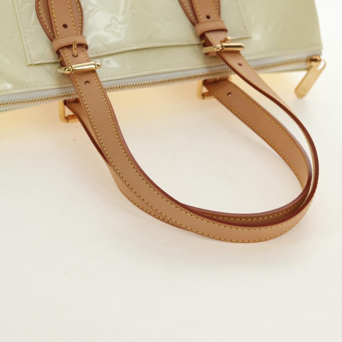 LOUIS VUITTON Monogram Vernis Rosewood Avenue Bag Perle M93508 Auth 190840SAV