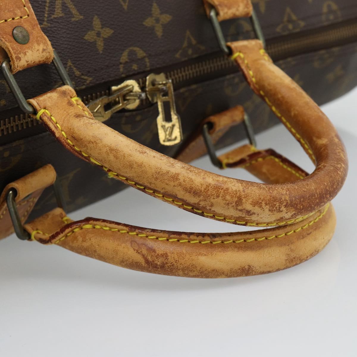 LOUIS VUITTON Monogram Keepall 50 Boston Bag M41426 LV Auth 190842