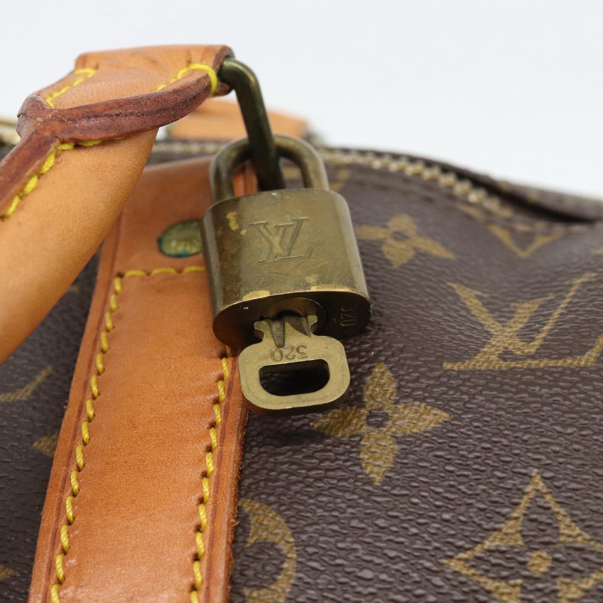 LOUIS VUITTON Monogram Keepall Bandouliere 50 Boston Bag M41416 LV Auth 190843V
