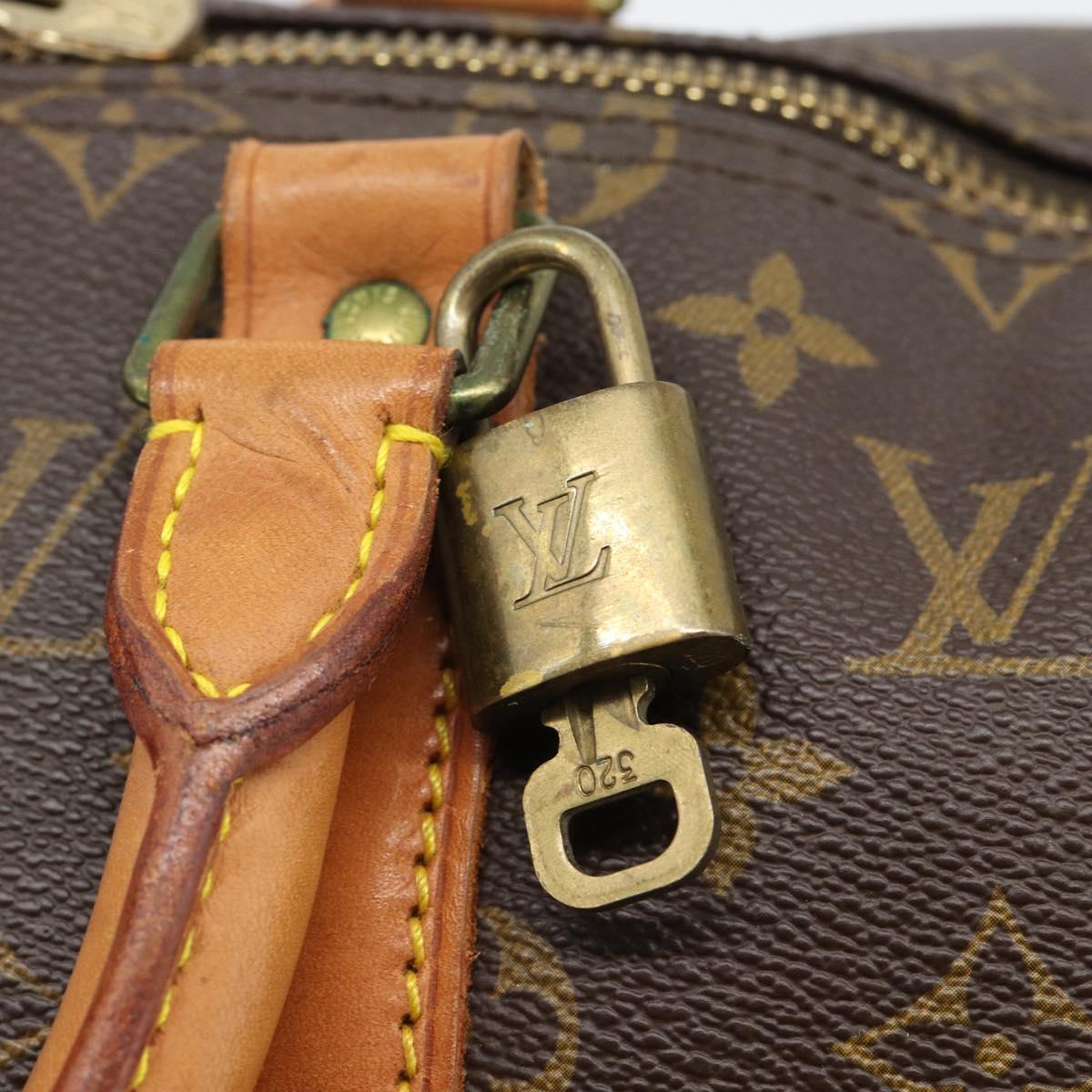 LOUIS VUITTON Monogram Keepall Bandouliere 50 Boston Bag M41416 LV Auth 190843V
