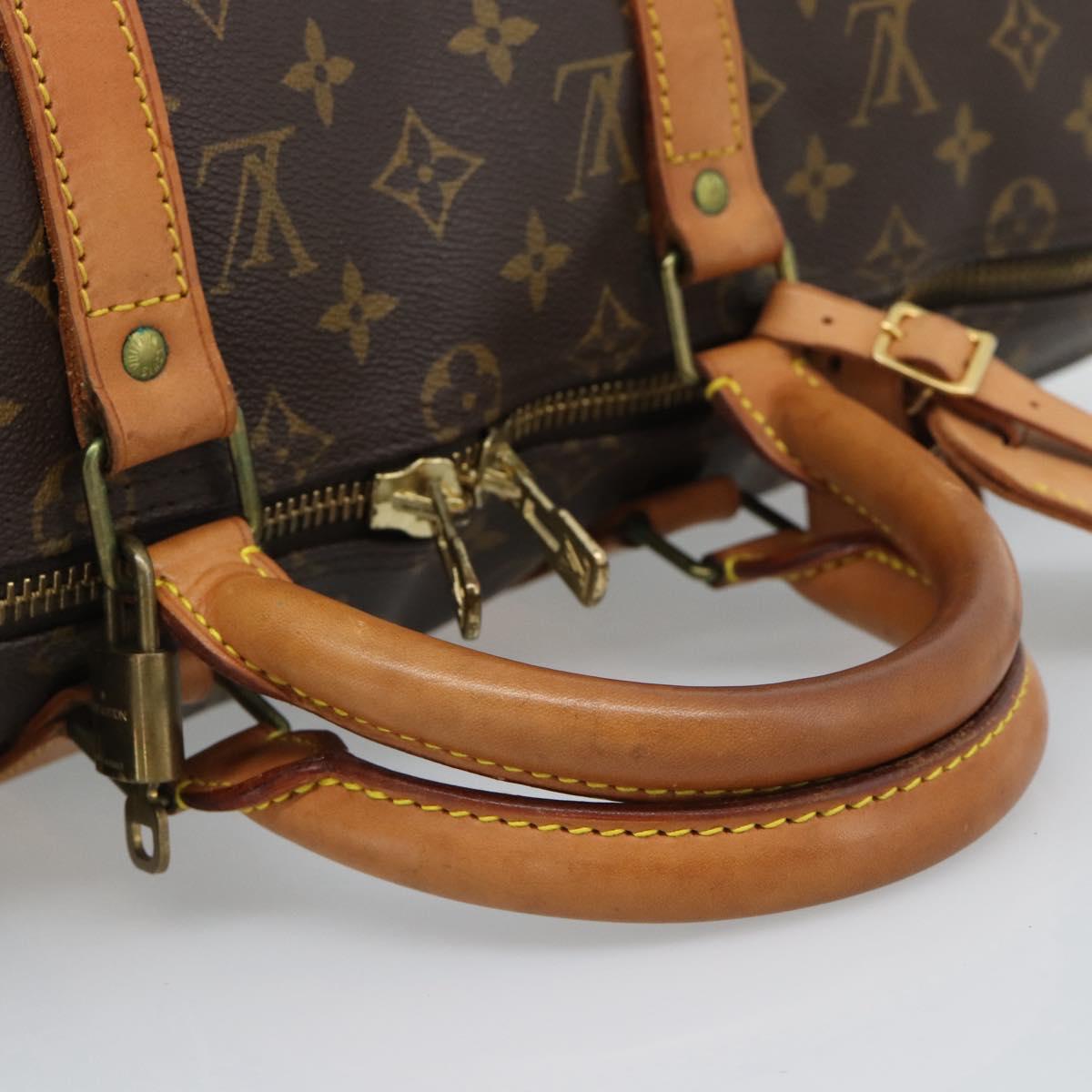 LOUIS VUITTON Monogram Keepall Bandouliere 50 Boston Bag M41416 LV Auth 190843V