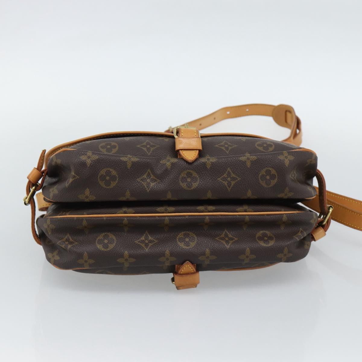 LOUIS VUITTON Monogram Saumur 30 Shoulder Bag M42256 LV Auth 190846V