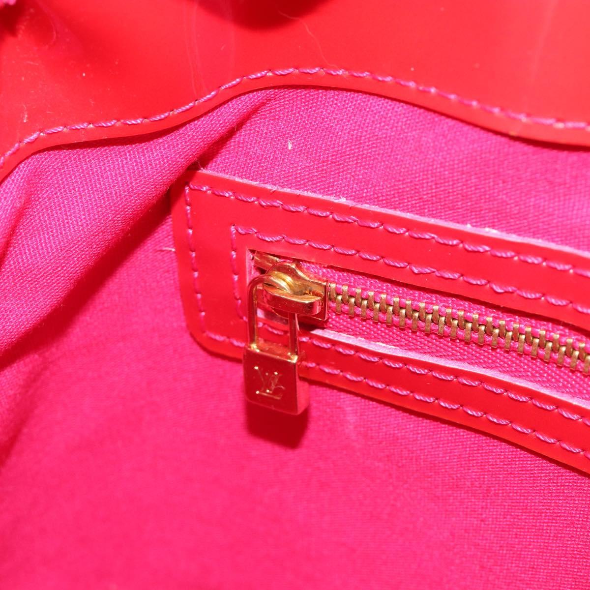 LOUIS VUITTON Monogram Vernis Wilshire PM Bag Rose Pop M93643 LV Auth 190861A