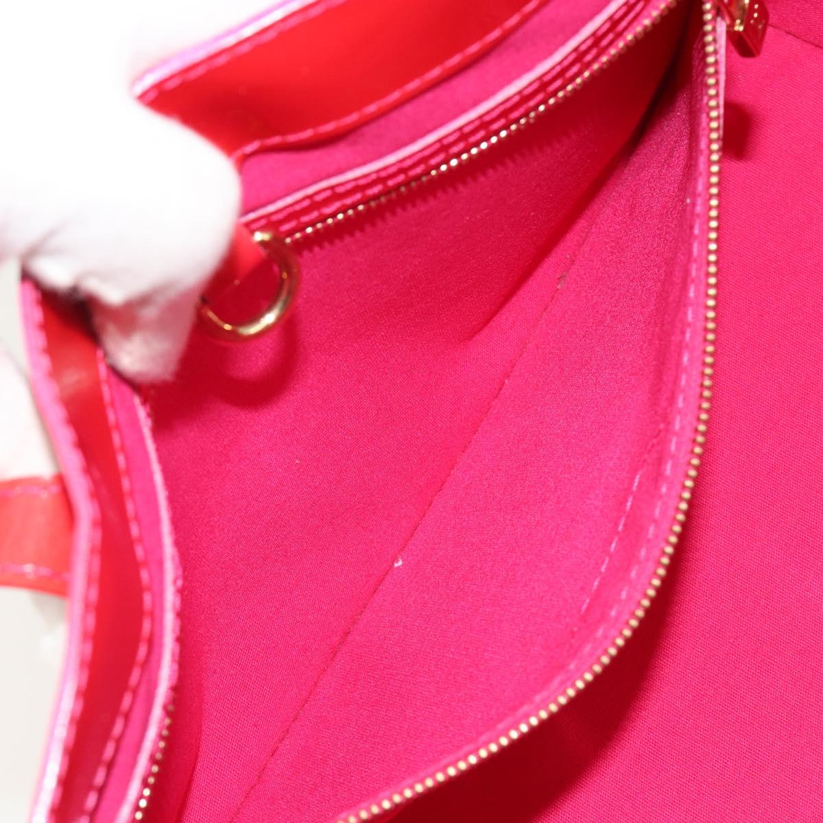 LOUIS VUITTON Monogram Vernis Wilshire PM Bag Rose Pop M93643 LV Auth 190861A