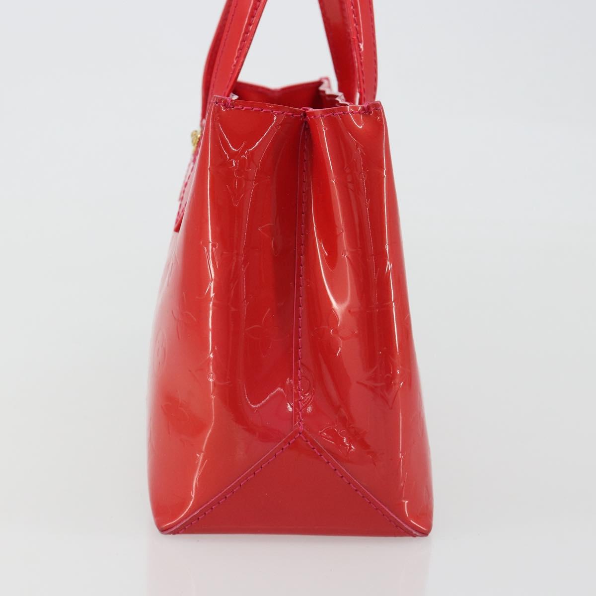 LOUIS VUITTON Monogram Vernis Wilshire PM Bag Rose Pop M93643 LV Auth 190861A