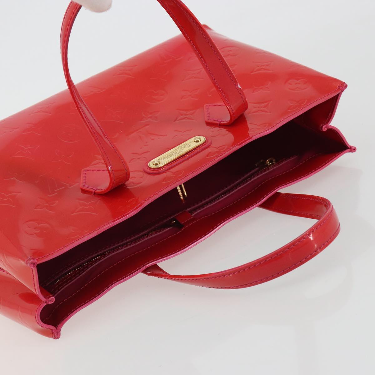 LOUIS VUITTON Monogram Vernis Wilshire PM Bag Rose Pop M93643 LV Auth 190861A